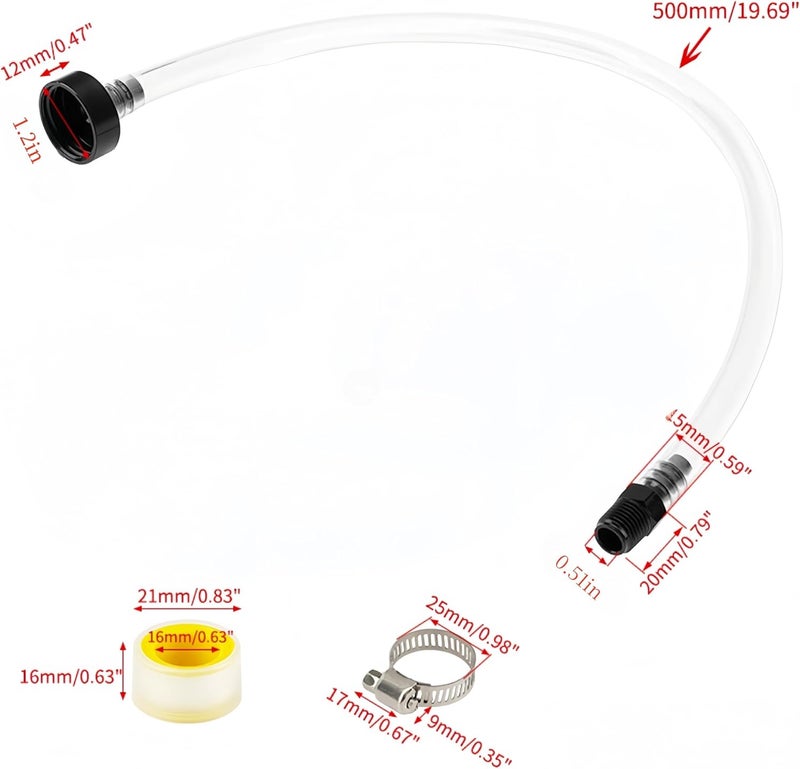weideke hydraulic steering bleed kit, Hydraulic Steering Filler Bleed Kit Compatible with Seastar, Used for All Outboard Sterndrive Inboard Seastar Hydraulic Helms - Image 2